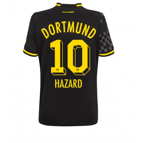 Borussia Dortmund Thorgan Hazard #10 Bortedrakt Kvinner 2022-23 Kortermet Borussia Dortmund Thorgan Hazard #10 Bortedrakt Kvinner 2022-23 Kortermet